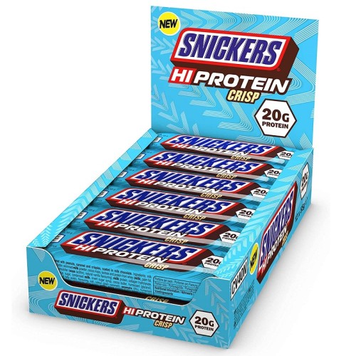 Mars Protein Snickers High Protein Crisp Bar, 1x55 Grams/12 bars box/