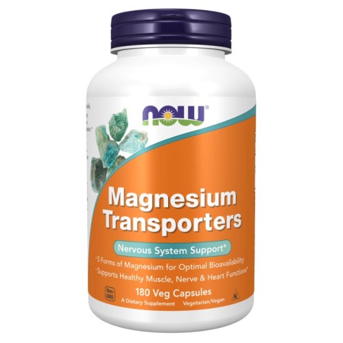 NOW Magnesium Transporters, 180 Vcaps