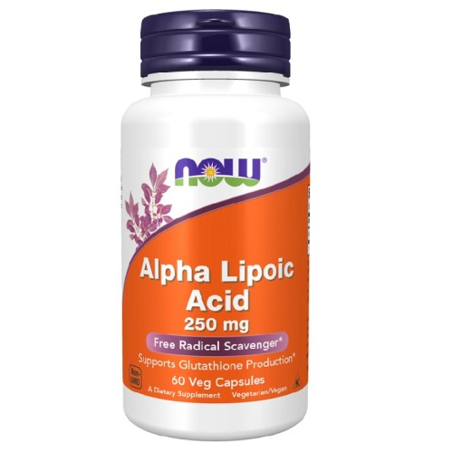 NOW Alpha Lipoic Acid 250mg, 60 Veg Capsules