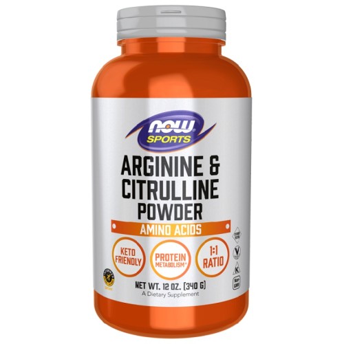 NOW Arginine & Citrulline, 340 Grams