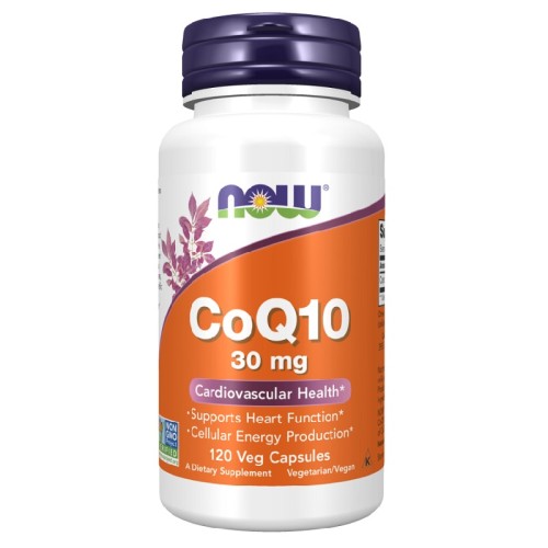 NOW CoQ10 30mg, 120 Veg Capsules