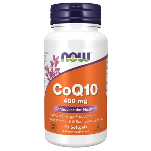 NOW CoQ10 400mg, 30 Softgels
