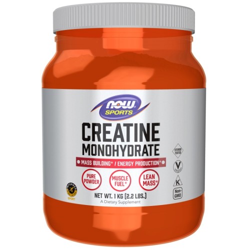 NOW Creatine Monohydrate Powder, 1000 Grams