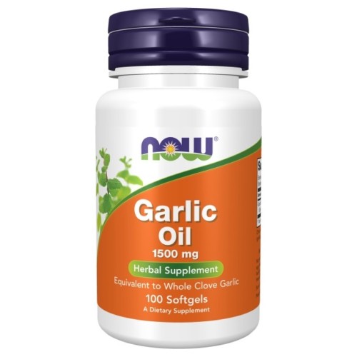 NOW Garlic Oil 1500mg, 100 Softgels
