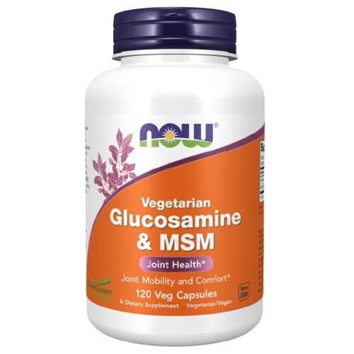 NOW Glucosamine & MSM Vegetarian, 120 Veg Capsules