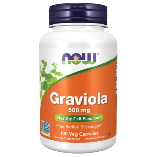 NOW Graviola 500mg, 100 Veg Capsules