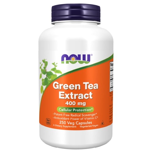 NOW Green Tea Extract 400mg, 250 Veg Capsules