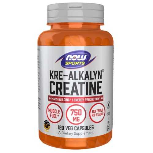 NOW Kre-Alkalyn Creatine, 120 Capsules
