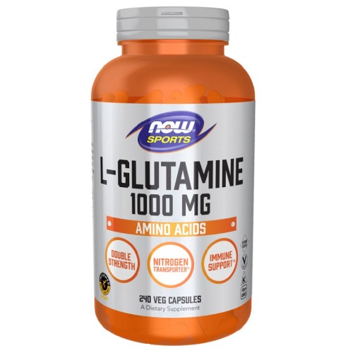 NOW L-Glutamine 1000mg, 240 Capsules