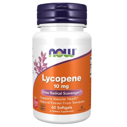NOW Lycopene 10mg, 60 Softgels
