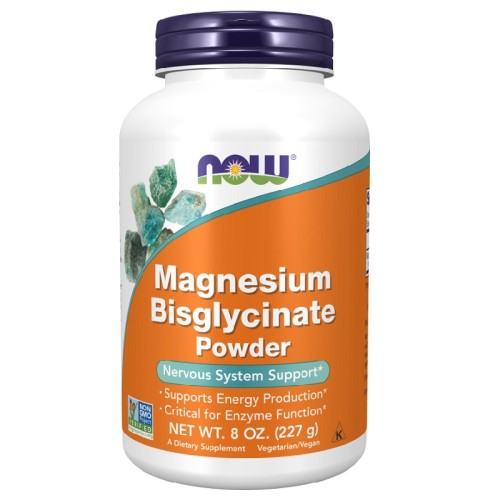 NOW Magnesium Bisglycinate Powder, 227 Grams