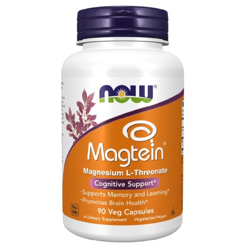 NOW Magtein Magnesium L-Threonate, 90 Veg Capsules