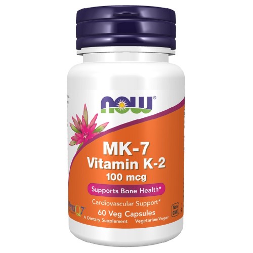 NOW MK-7 Vitamin K-2 100mcg, 60 Veg Capsules