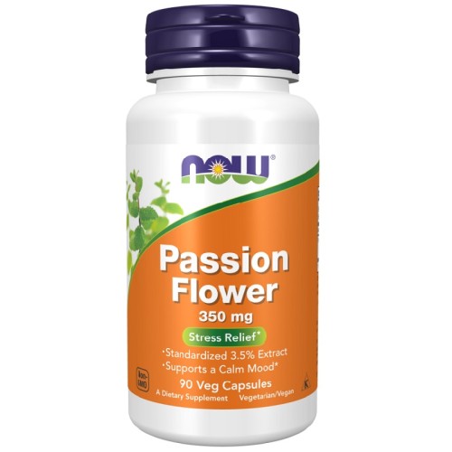 NOW Passion Flower 350 mg, 90 Veg Capsules