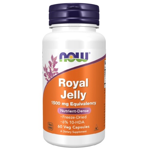 NOW Royal Jelly 1500mg, 60 Veg Capsules