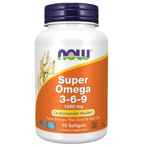 NOW Super Omega 3-6-9 1200mg, 90 Softgels