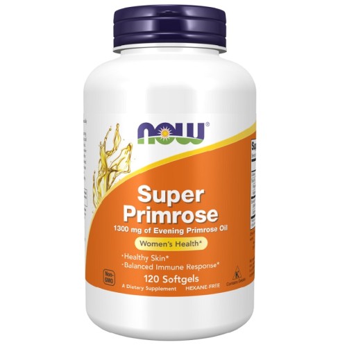 NOW Super Primrose 1300mg, 120 Softgels