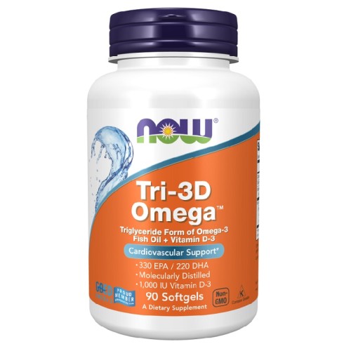NOW Tri-3D Omega, 90 Softgels