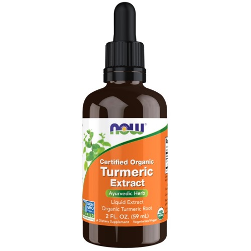 NOW Turmeric Extract Liquid Organic, 59 ml