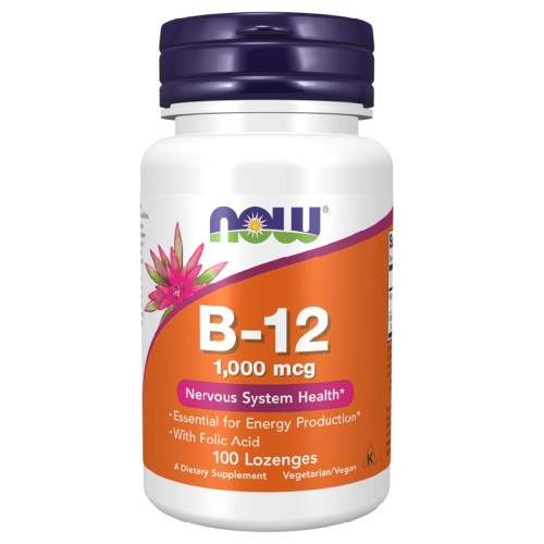 NOW Vitamin B-12 1000mcg, 100 Lozenges