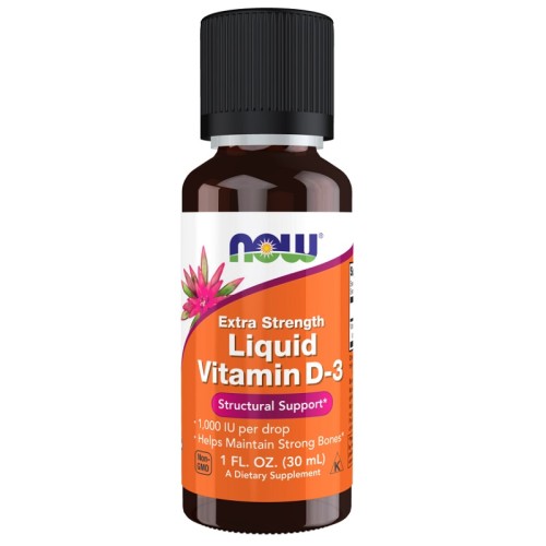NOW Vitamin D-3 Liquid Extra Strength, 30 ml.