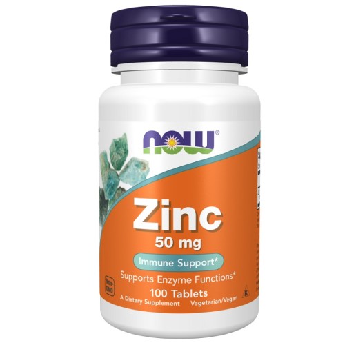 NOW Zinc 50mg, 100 Tablets