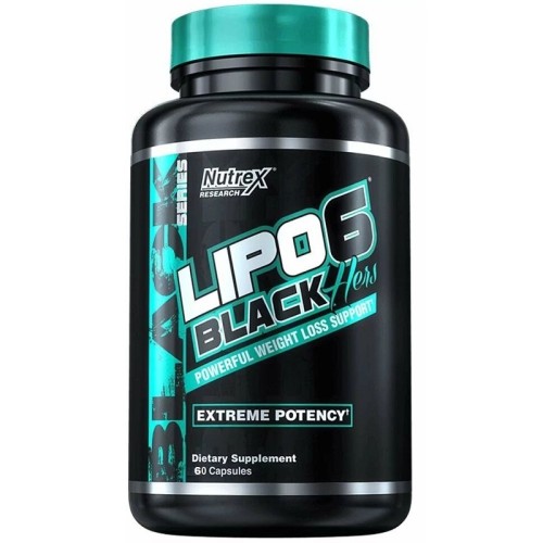 Nutrex Lipo 6 Black Hers Extreme Potency Black Series, 60 Caps