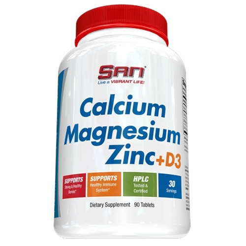 San Calcium Magnesium Zinc+ D3, 90 Tablets