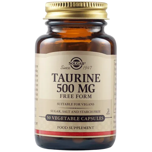Solgar Taurine 500 mg, 50 vegetable capsules