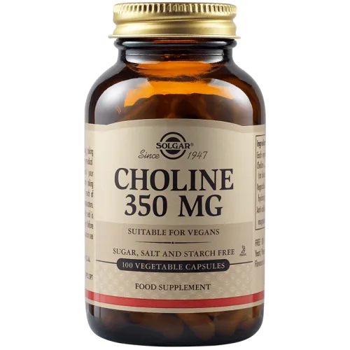 Solgar Choline 350 mg, 100 vegetable capsules